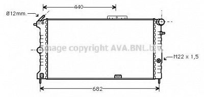 AVA QUALITY COOLING ol2190 -  Радиатор, охлаждение двигателя